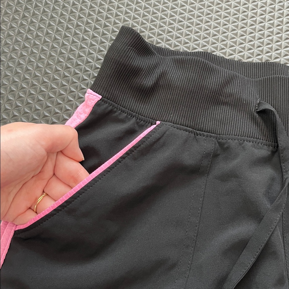 Tek Gear Black and Pink Athletic Shorts with Pockets - Picture 6 of 7